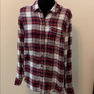 Lucky Brand Plaid Shirt Size Medium
